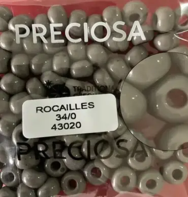 Preciosa Round Seed Beads 43020 34/0 3.5 Oz