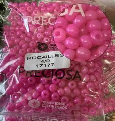 Preciosa Round Seed Beads 17177 4/0 3.5 Oz