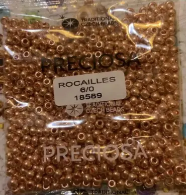 Preciosa Round Seed Beads 18589 6/0  3.5 Oz