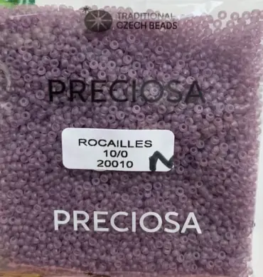 Preciosa Round Seed Beads 20010 10/0 3.5 Oz Matte