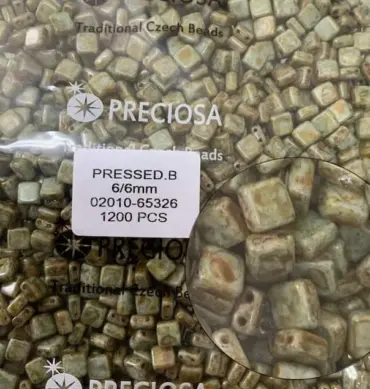 Preciosa Karo Beads 02010-65326 6/6mm 40 Pcs