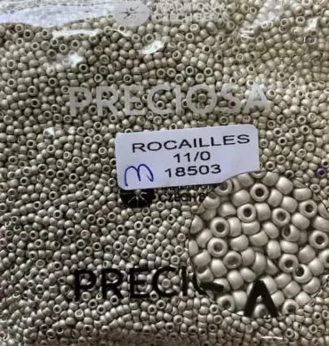 Preciosa Round Seed Beads 18503 11/0 3.5 Oz Matte
