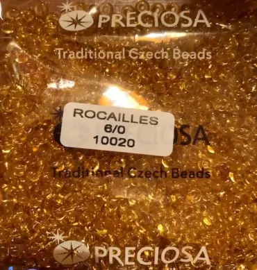 Preciosa Round Seed Beads 10020 6/0 3.5 Oz