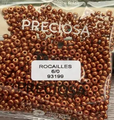 Preciosa Round Seed Beads 93199 6/0 3.5 Oz