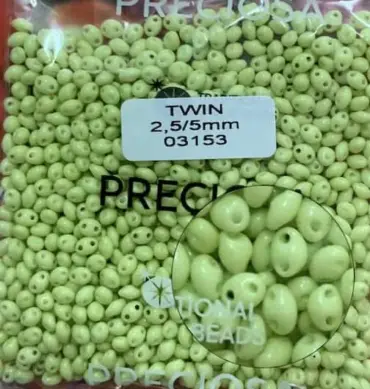 Preciosa Twin Beads 3.5 Oz 03153 2.5/5mm
