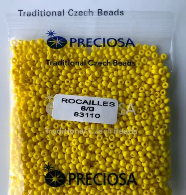 Preciosa Round Seed Beads 83110 8/0 3.5 Oz
