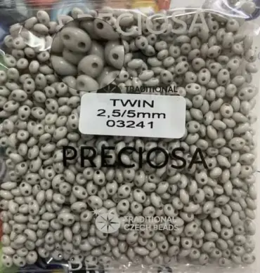 Preciosa Twin Beads 3.5 Oz 03241 2.5/5mm