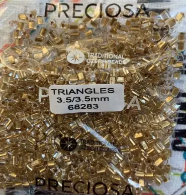 Preciosa Triangle Beads 68283 3.5x3.5mm 3.5 oz