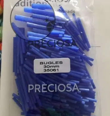 Preciosa Bugles Beads 35061 30mm  3.5 Oz