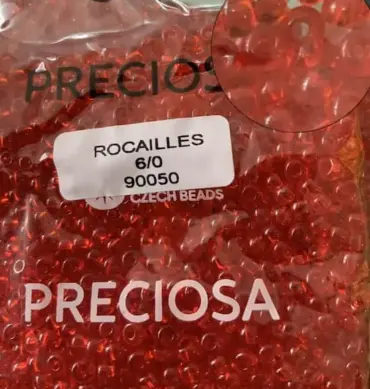 Preciosa Round Seed Beads 90050 6/0 3.5 Oz