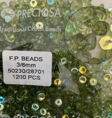 Preciosa Rondelle Beads 50230-28701 3/6mm 100 Pcs