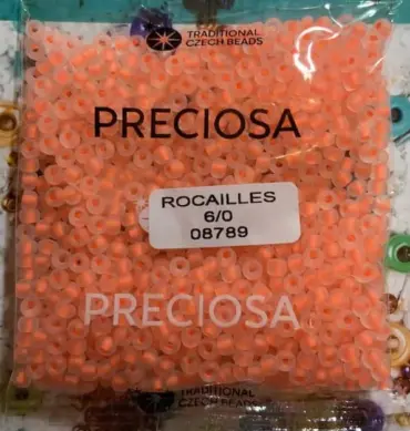 Preciosa Round Seed Beads 08789 6/0 3.5 Oz Matte