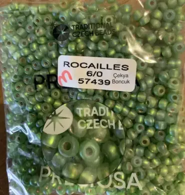 Preciosa Round Seed Beads 57439 6/0 3.5 Oz Matte
