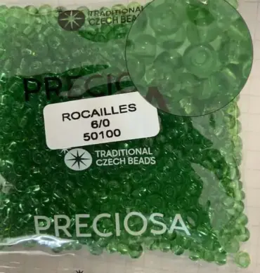 Preciosa Round Seed Beads 50100 6/0 3.5 Oz