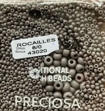Preciosa Round Seed Beads 43020 8/0 3.5 Oz
