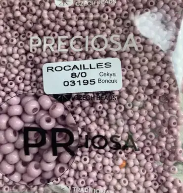 Preciosa Round Seed Beads 03195 8/0 3.5 Oz