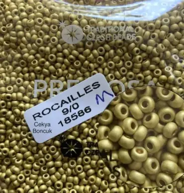 Preciosa Round Seed Beads 18586 9/0 3.5 Oz Matte