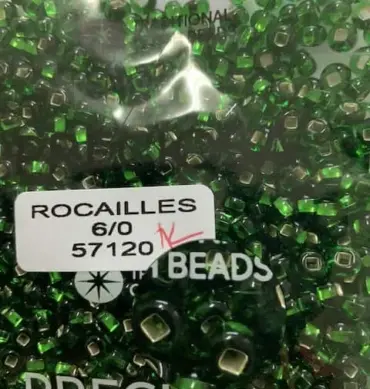 Preciosa Round Seed Beads 57120 6/0 3.5 Oz Square