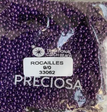 Preciosa Round Seed Beads 33062 9/0 3.5 Oz