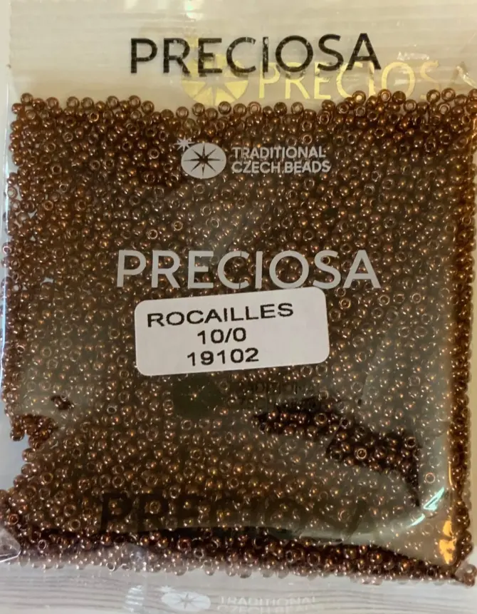 Preciosa Round Seed Beads 19102 10/0 3.5 Oz