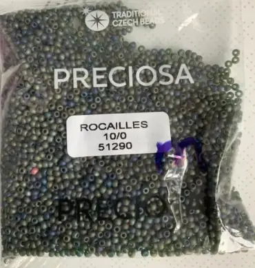 Preciosa Round Seed Beads 51290 10/0 3.5 Oz Matte