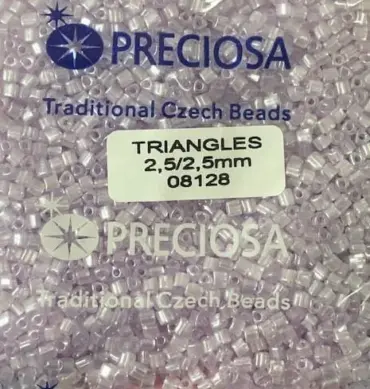 Preciosa Triangle Beads 08128 2.5x2.5mm 3.5 oz