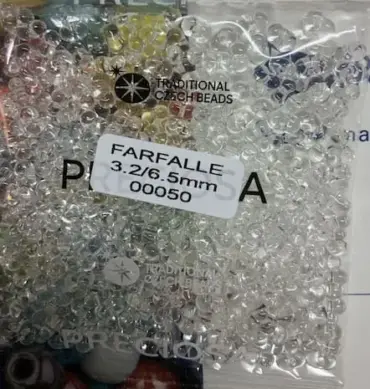 Preciosa Farfalle Beads 3.5 Oz 00050 3.2/6.5mm