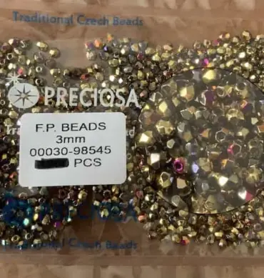 Preciosa Fire Polished Beads FP 3mm 00030-98545 100 Pcs