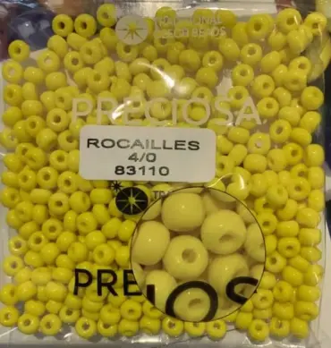 Preciosa Round Seed Beads 83110 4/0 3.5 Oz