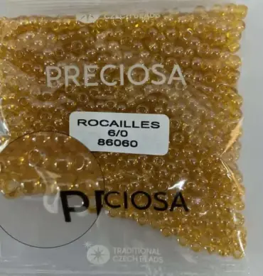 Preciosa Round Seed Beads 86060 6/0  3.5 Oz