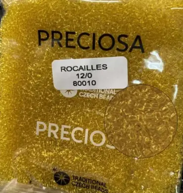 Preciosa Round Seed Beads 80010 12/0 3.5 Oz