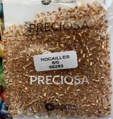 Preciosa Round Seed Beads 68283 6/0 3.5 Oz