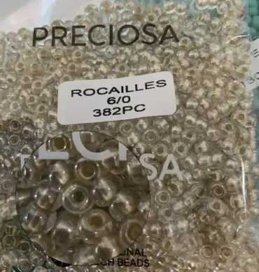 Preciosa Round Seed Beads 382PC 6/0 3.5 Oz