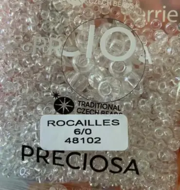 Preciosa Round Seed Beads 48102 6/0 3.5 Oz