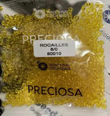 Preciosa Round Seed Beads 80010 6/0 3.5 Oz
