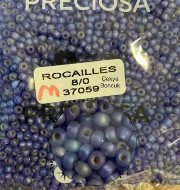 Preciosa Round Seed Beads 37059 8/0 3.5 Oz Matte