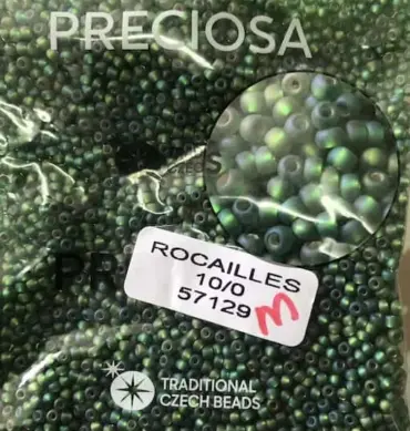 Preciosa Round Seed Beads 57129 10/0 3.5 Oz Matte