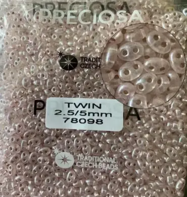 Preciosa Twin Beads 3.5 Oz 78098 2.5/5mm