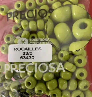 Preciosa Round Seed Beads 53430 33/0 3.5 Oz