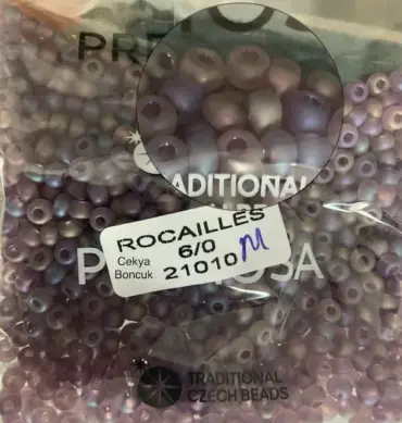 Preciosa Round Seed Beads 21010 6/0 3.5 Oz Matte