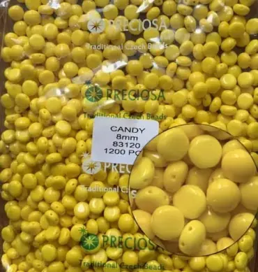 Preciosa Candy Beads 8mm 83120 50 Pcs