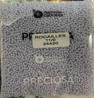 Preciosa Round Seed Beads 24420 11/0 3.5 Oz