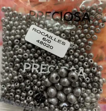 Preciosa Round Seed Beads 48020 6/0 3.5 Oz