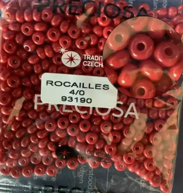 Preciosa Round Seed Beads 93190 4/0 3.5 Oz