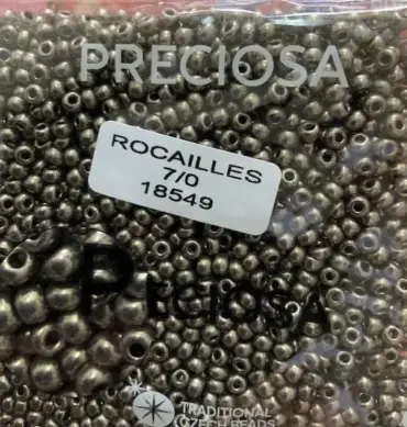 Preciosa Round Seed Beads 18549 7/0 3.5 Oz
