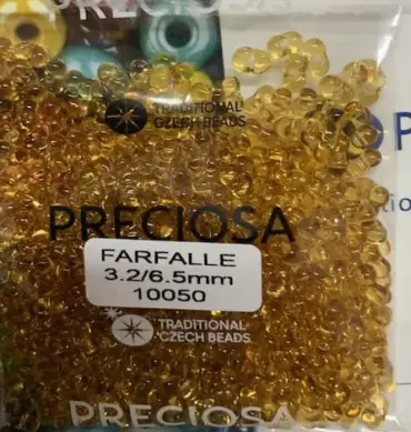 Preciosa Farfalle Beads 3.5 Oz 10050 3.2/6.5mm