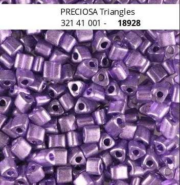 Preciosa Triangle Beads 18928 3.5x3.5mm 3.5 oz