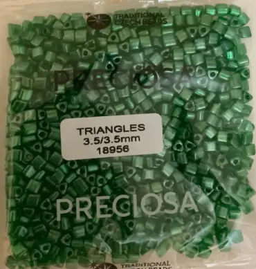 Preciosa Triangle Beads 18956 3.5x3.5mm 3.5 oz