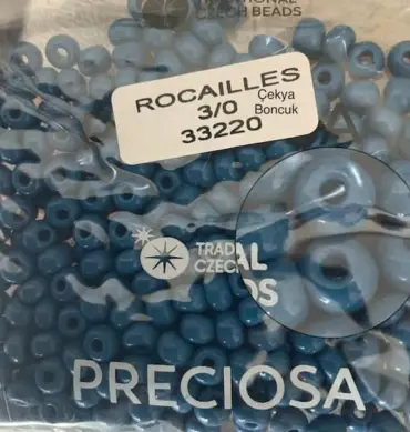 Preciosa Round Seed Beads 33220 3/0  3.5 Oz