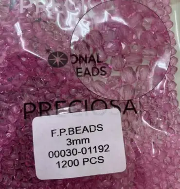 Preciosa Fire Polished Beads FP 3mm 00030-01192 100 Pcs